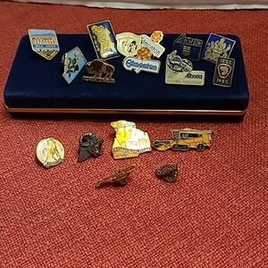 Vintage Pin Collection 17 In Total.